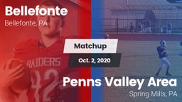 Matchup: Bellefonte vs. Penns Valley Area  2020