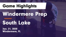Windermere Prep  vs South Lake  Game Highlights - Jan. 21, 2020