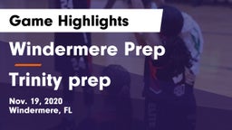 Windermere Prep  vs Trinity prep Game Highlights - Nov. 19, 2020
