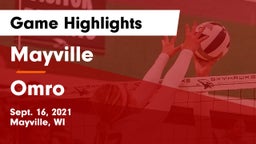 Mayville  vs Omro  Game Highlights - Sept. 16, 2021