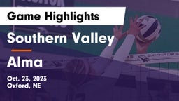 Southern Valley  vs Alma  Game Highlights - Oct. 23, 2023