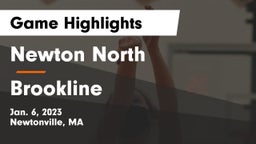 Newton North  vs Brookline  Game Highlights - Jan. 6, 2023