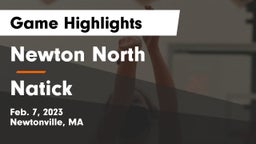 Newton North  vs Natick  Game Highlights - Feb. 7, 2023