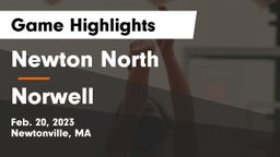 Newton North  vs Norwell  Game Highlights - Feb. 20, 2023