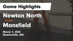 Newton North  vs Mansfield  Game Highlights - March 2, 2023