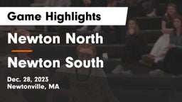 Newton North  vs Newton South  Game Highlights - Dec. 28, 2023