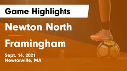 Newton North  vs Framingham  Game Highlights - Sept. 14, 2021