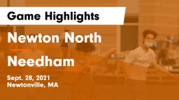 Newton North  vs Needham  Game Highlights - Sept. 28, 2021