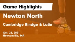 Newton North  vs Cambridge Rindge & Latin  Game Highlights - Oct. 21, 2021