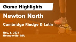 Newton North  vs Cambridge Rindge & Latin  Game Highlights - Nov. 6, 2021