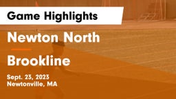 Newton North  vs Brookline  Game Highlights - Sept. 23, 2023