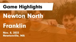Newton North  vs Franklin  Game Highlights - Nov. 8, 2023