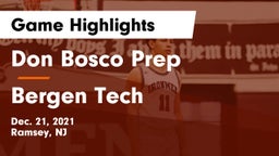 Don Bosco Prep  vs Bergen Tech  Game Highlights - Dec. 21, 2021
