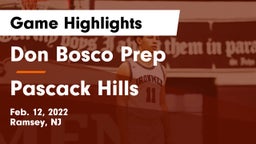 Don Bosco Prep  vs Pascack Hills  Game Highlights - Feb. 12, 2022