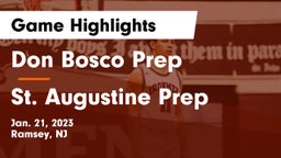 Don Bosco Prep  vs St. Augustine Prep  Game Highlights - Jan. 21, 2023
