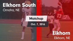 Matchup: Elkhorn South High vs. Elkhorn  2016