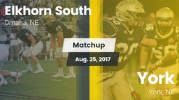 Matchup: Elkhorn South High vs. York  2017