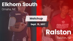 Matchup: Elkhorn South High vs. Ralston  2017