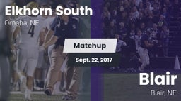 Matchup: Elkhorn South High vs. Blair  2017