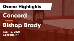 Concord  vs Bishop Brady  Game Highlights - Feb. 15, 2020