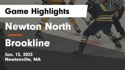 Newton North  vs Brookline  Game Highlights - Jan. 13, 2023