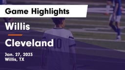 Willis  vs Cleveland  Game Highlights - Jan. 27, 2023