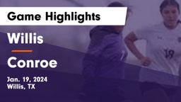 Willis  vs Conroe  Game Highlights - Jan. 19, 2024