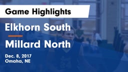 Elkhorn South  vs Millard North   Game Highlights - Dec. 8, 2017