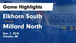 Elkhorn South  vs Millard North   Game Highlights - Dec. 7, 2018