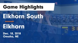 Elkhorn South  vs Elkhorn  Game Highlights - Dec. 18, 2018