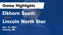 Elkhorn South  vs Lincoln North Star Game Highlights - Jan. 16, 2021