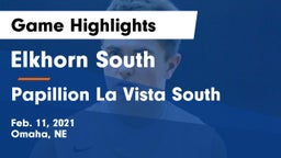 Elkhorn South  vs Papillion La Vista South  Game Highlights - Feb. 11, 2021