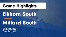 Elkhorn South  vs Millard South  Game Highlights - Dec. 21, 2021