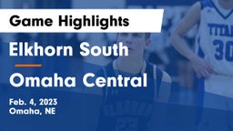 Elkhorn South  vs Omaha Central  Game Highlights - Feb. 4, 2023