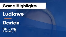 Ludlowe  vs Darien  Game Highlights - Feb. 6, 2020