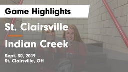 St. Clairsville  vs Indian Creek  Game Highlights - Sept. 30, 2019