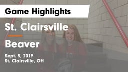 St. Clairsville  vs Beaver  Game Highlights - Sept. 5, 2019