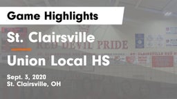 St. Clairsville  vs Union Local HS Game Highlights - Sept. 3, 2020