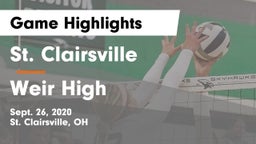 St. Clairsville  vs Weir High Game Highlights - Sept. 26, 2020