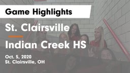 St. Clairsville  vs Indian Creek HS Game Highlights - Oct. 5, 2020