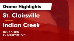St. Clairsville  vs Indian Creek  Game Highlights - Oct. 17, 2022