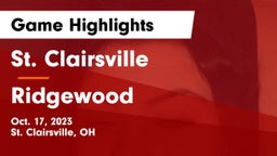 St. Clairsville  vs Ridgewood  Game Highlights - Oct. 17, 2023