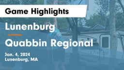 Lunenburg  vs Quabbin Regional  Game Highlights - Jan. 4, 2024
