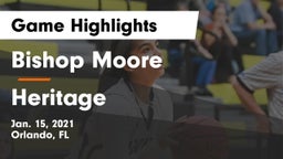 Bishop Moore  vs Heritage  Game Highlights - Jan. 15, 2021