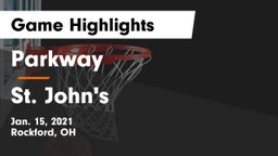 Parkway  vs St. John's  Game Highlights - Jan. 15, 2021