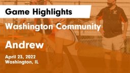 Washington Community  vs Andrew  Game Highlights - April 23, 2022