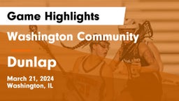 Washington Community  vs Dunlap  Game Highlights - March 21, 2024
