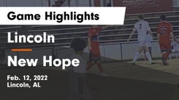 Lincoln  vs New Hope  Game Highlights - Feb. 12, 2022