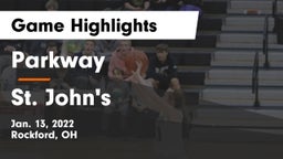 Parkway  vs St. John's  Game Highlights - Jan. 13, 2022