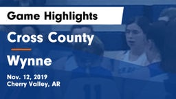 Cross County  vs Wynne Game Highlights - Nov. 12, 2019